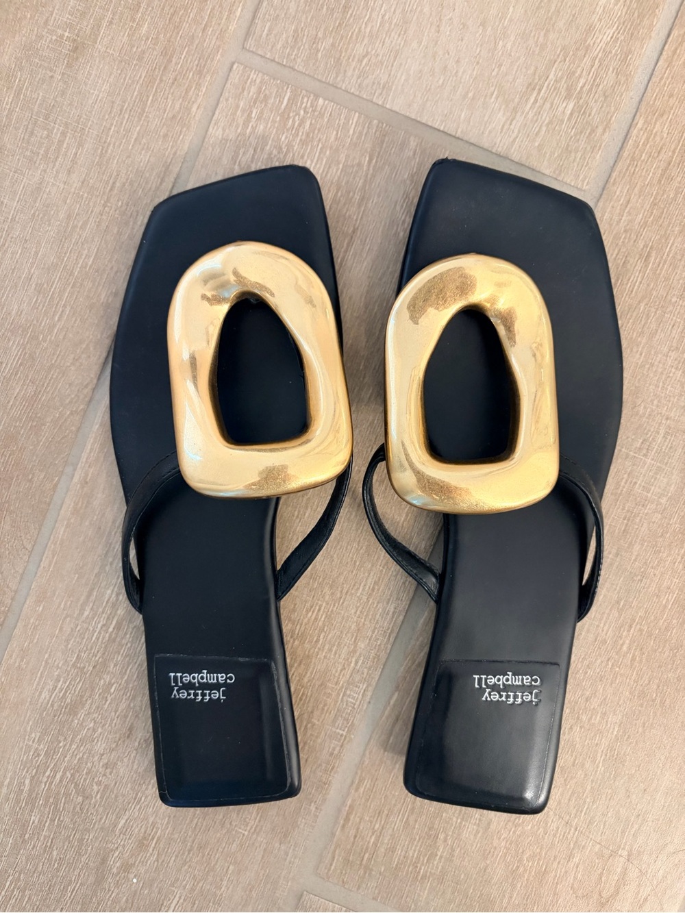 Jeffrey Campbell Linques Leather Ornament Flats Sandals - Picture 4 of 4